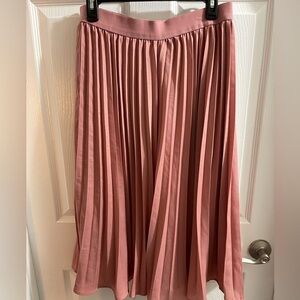 Made by Johnny Pink Pleated Skirt